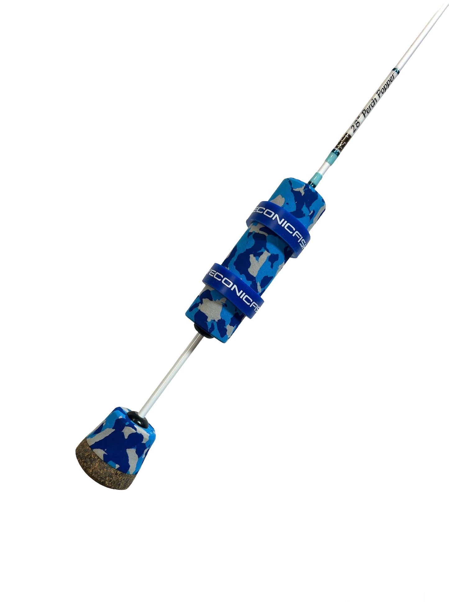 28” White & Blue Perch Popper