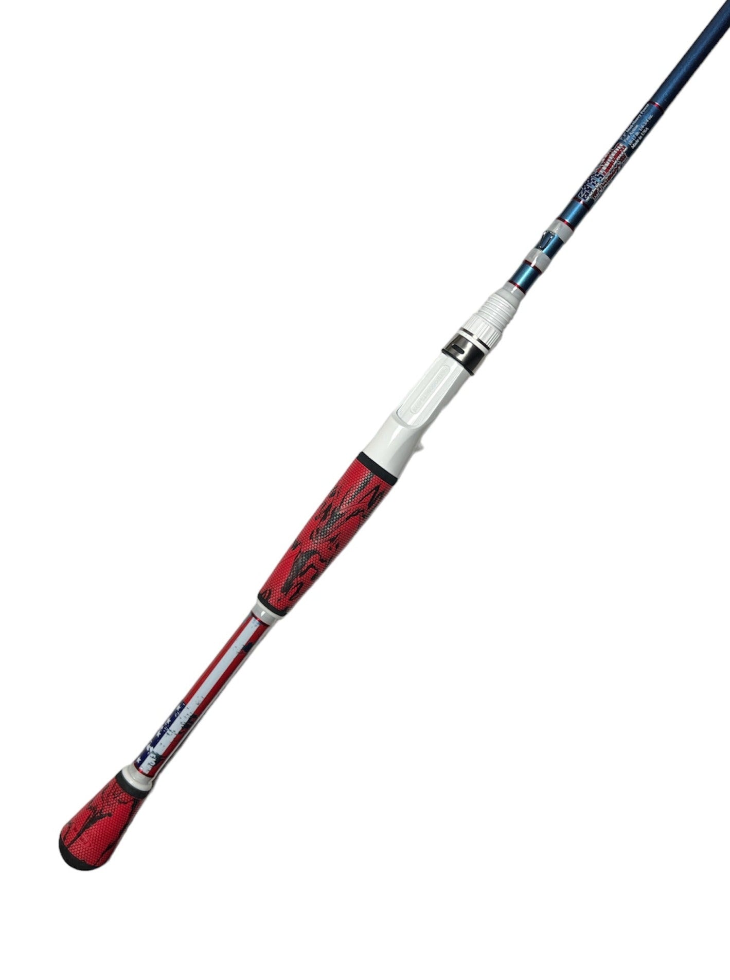 7'3 USA Med-Heavy Power Fast Action Pre-Built Casting Rod – Gold