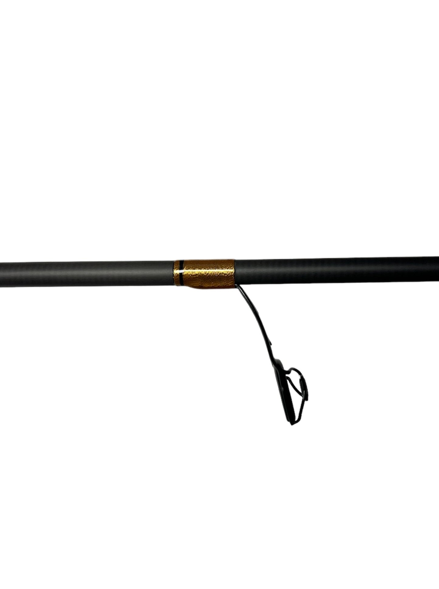 7'6" Med-Light Power Fast Action Versa Series Pre-Built Spinning Rod w/ Microwave Guides - Gold & Black