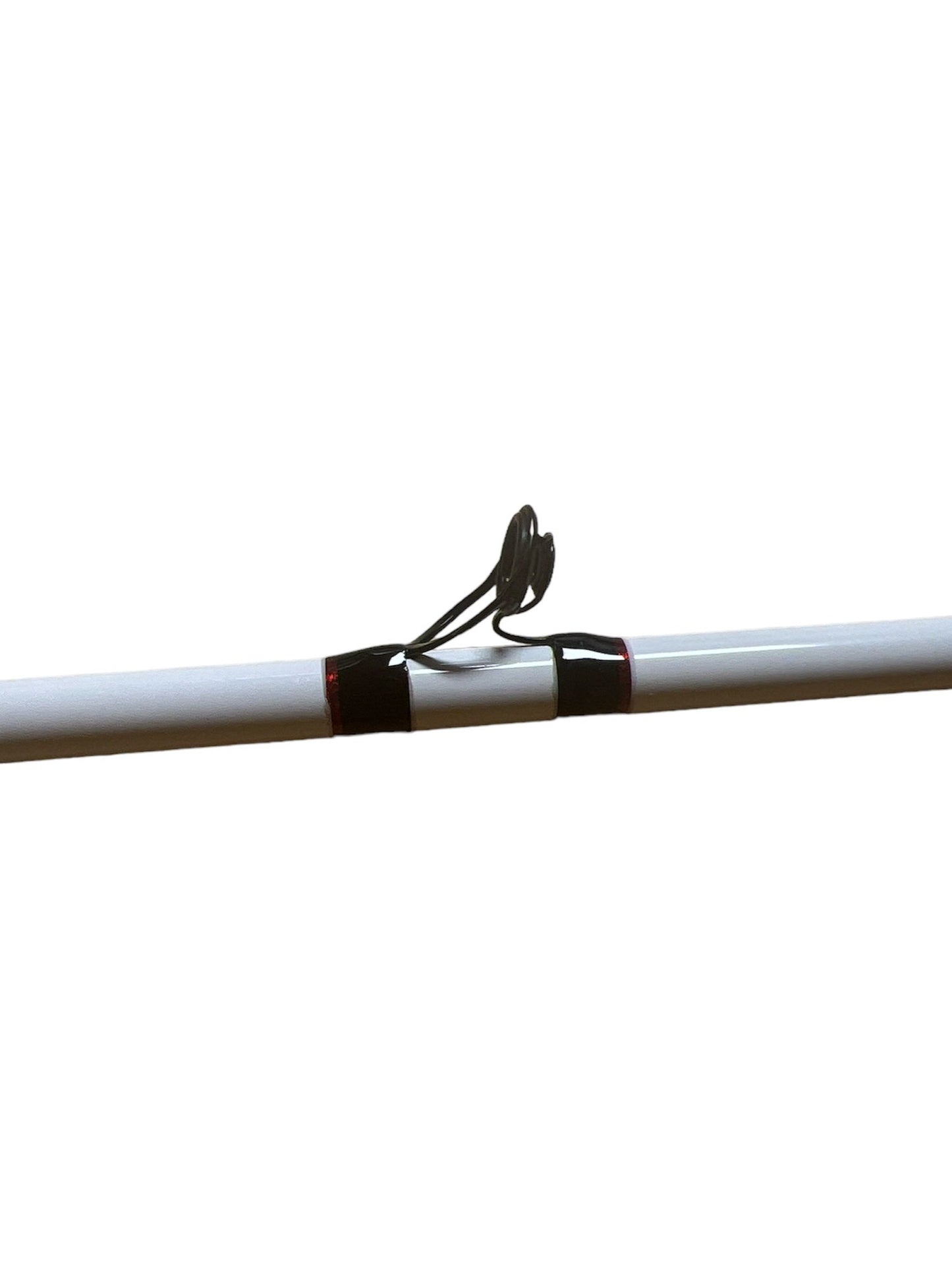 7'3" Med-Heavy Power Fast Action Pre-Built Casting Rod- Black & Red w/ Microwave Guides