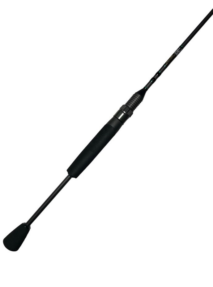 6'6" Light Power Fast Action Feather Stick Series Spinning Rod - Black & Turquoise