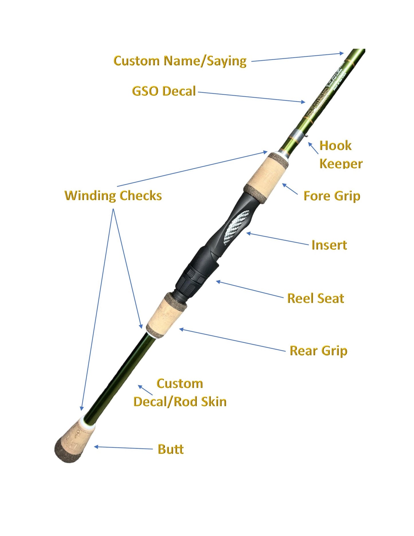 Custom Feather Stick Series Ultra-Light Spinning Rod
