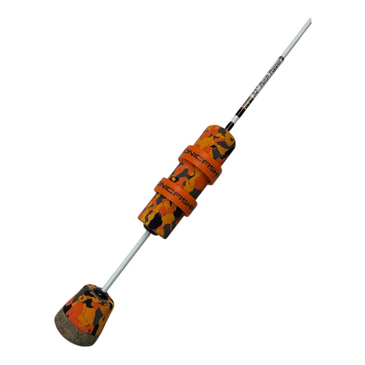 32” Black, Orange & White Perch Popper