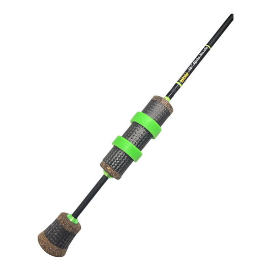 36” Black & Chartreuse Alpha Noodle- Carbon Fiber Handle