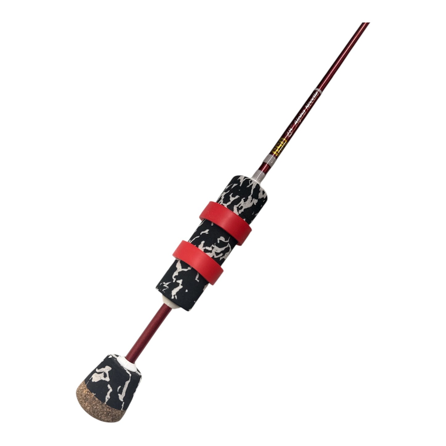 28” Red, Black & White Alpha Noodle- Glow Thread