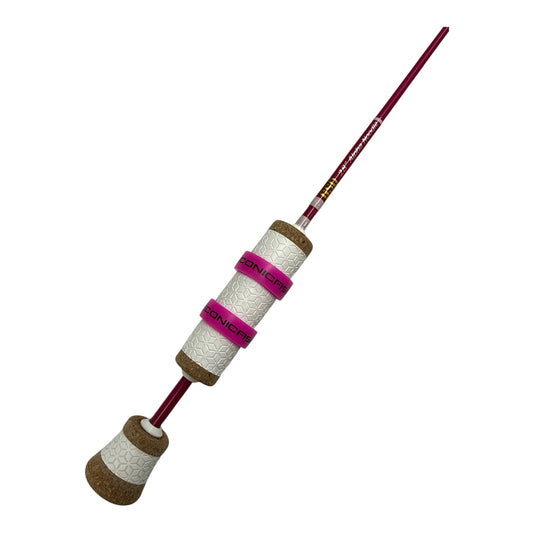 28” Pink & White Alpha Noodle- Glow Thread