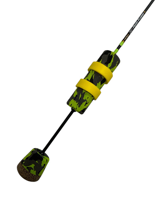 36” Black, Chartreuse & Gold Perch Popper