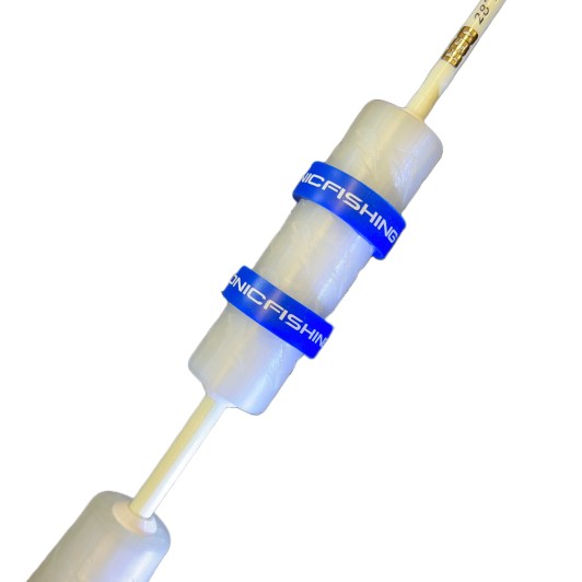 28” White & Blue Alpha Noodle - All Glow